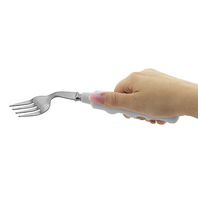 FabLife Comfort Grip Left Handed Fork Adaptive Utensils, Daily Living Aid  for Individuals with Weak Grip 