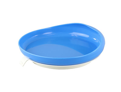 Scooper Bowl with Suction Cup Base : raised edge bowl non-slip base