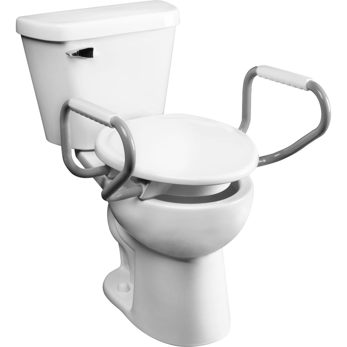 Asiento de inodoro redondo Bemis Assurance con brazos