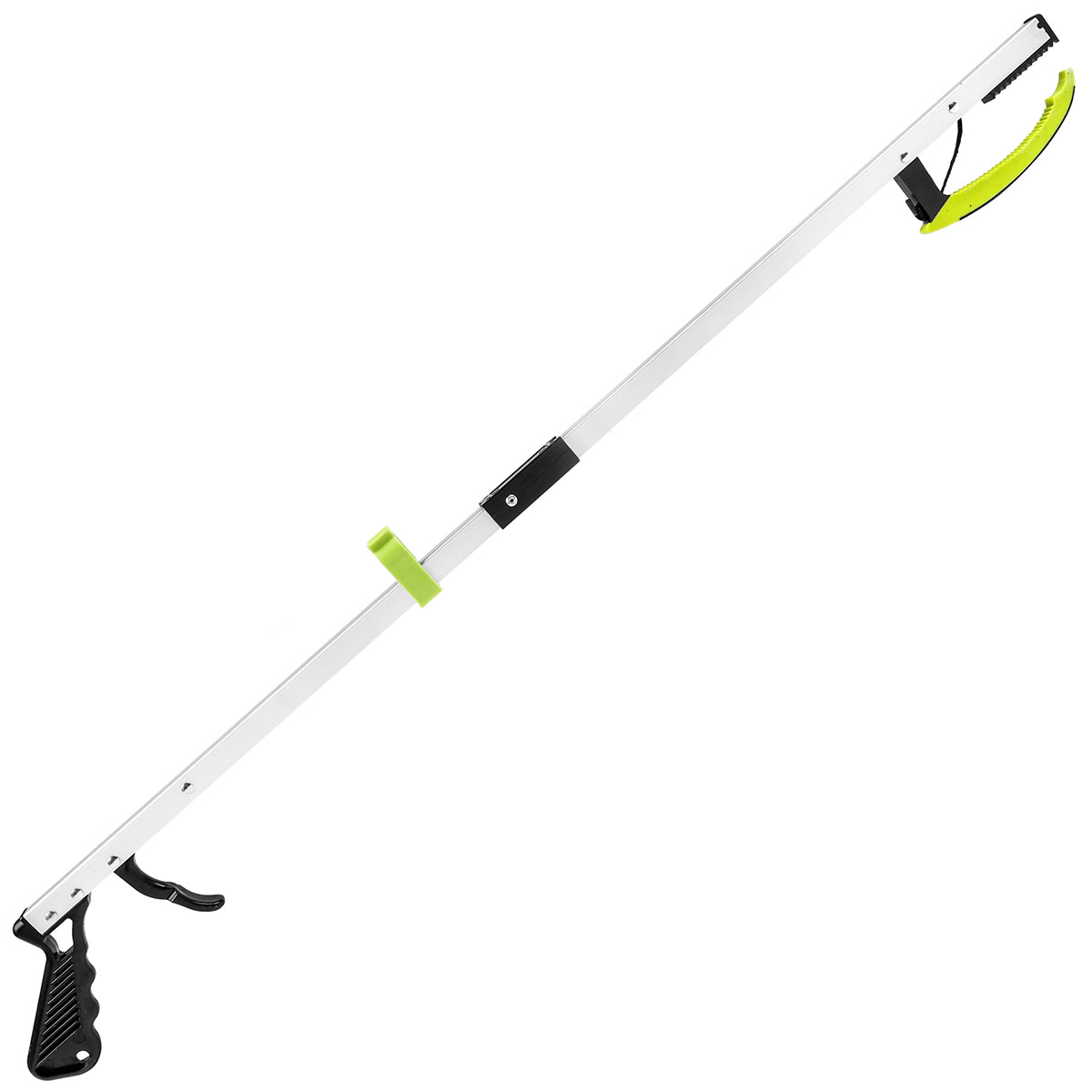 Ayuda de alcance plegable deluxe con mordaza/gatillo, agarre de pistola, mordaza abierta, 32"